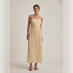 Favorite Daughter The Best Dressed Guest Pleated Maxi Dress, Small